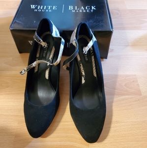 Black Closed Toe Wedge